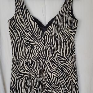 Animal print cocktail dress